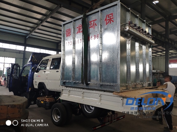 遼寧葫蘆島訂購的布袋除塵器發貨中